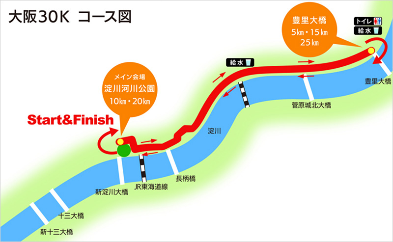 大阪30Kコースマップ